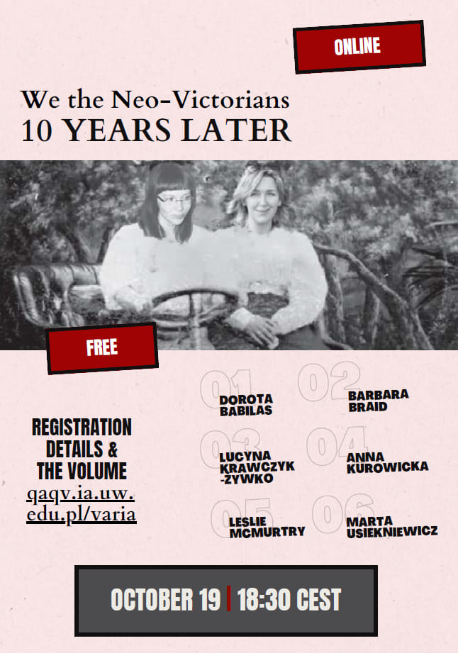Dr Barbara Braid podczas debaty „We the Neo-Victorians 10 years later”
