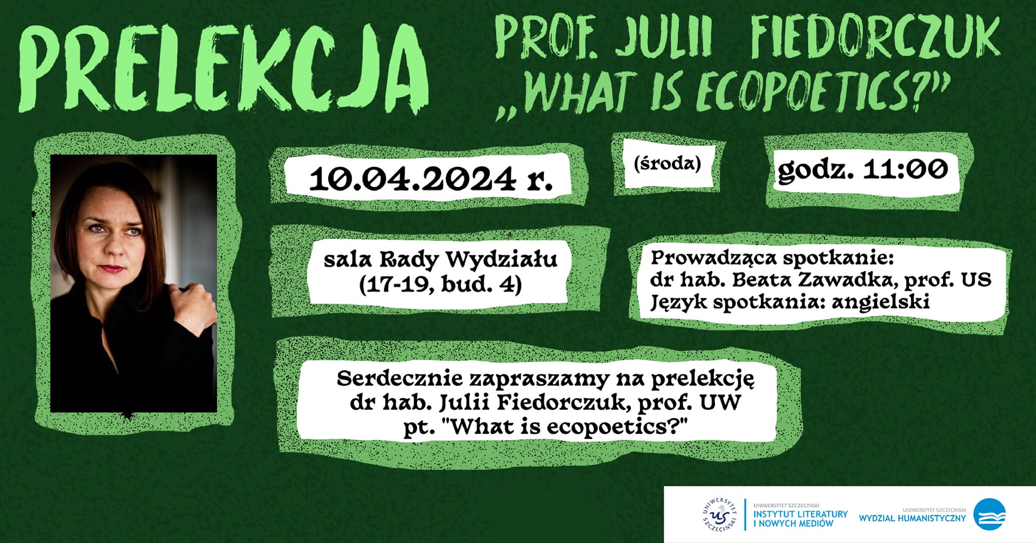 Wykład Julii Fiedorczuk „What is ecopoetics?”