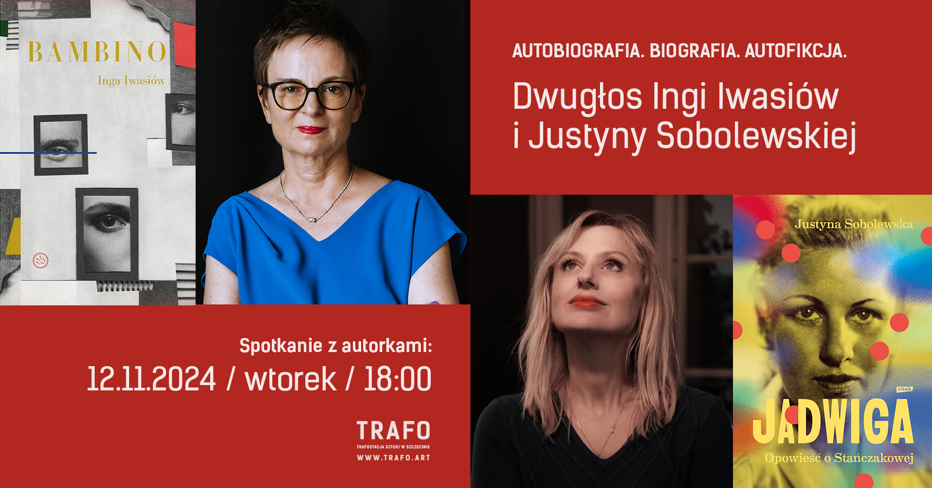 Spotkanie z prof. Ingą Iwasiów w Trafostacji Sztuki