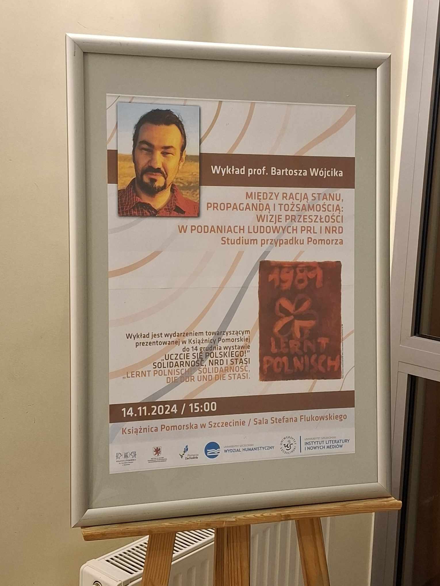 Dr hab. Bartosz Wójcik, prof. US z wykładem w Książnicy Pomorskiej