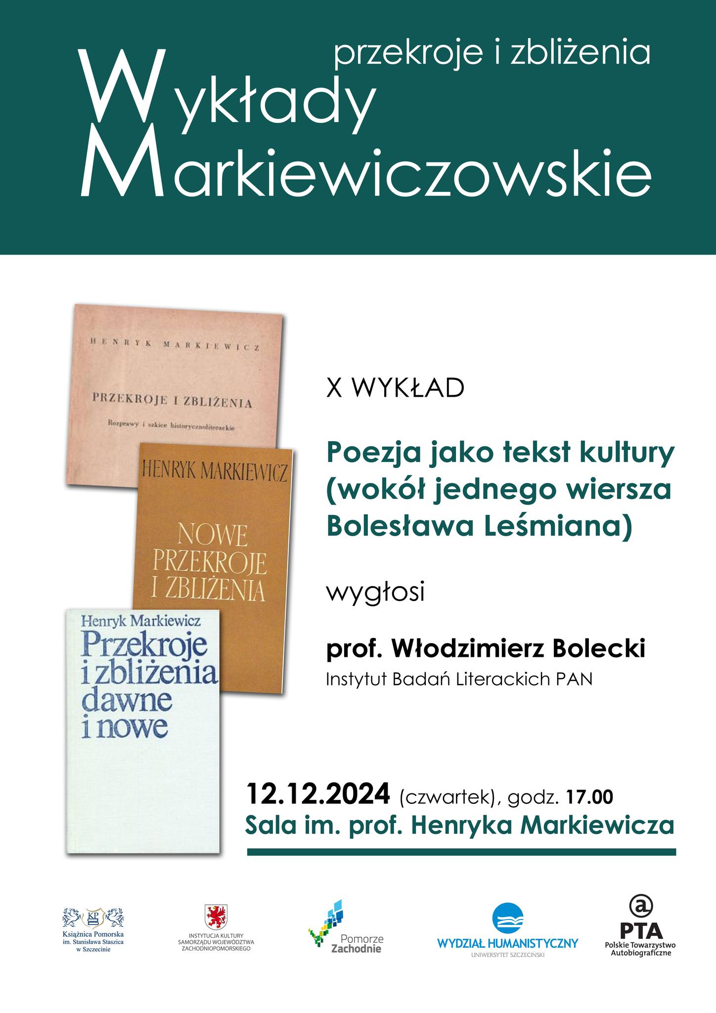 Prof. Włodzimierz Bolecki o Leśmianie w Książnicy Pomorskiej