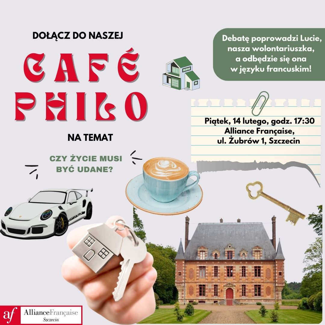 Zapraszamy do rozmowy w języku francuskim: Café philo „Czy warto żyć?” – „faut-il réussir sa vie?”