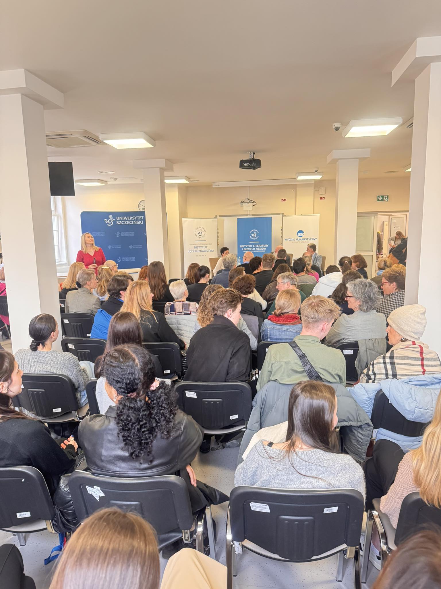 Prof. Jerzy Bralczyk oraz prof. Michał Rusinek na II Festiwalu Bonhoeffera „Ślady”