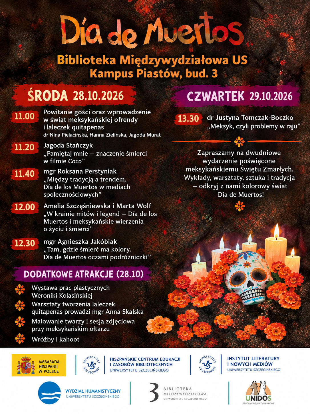 ¡Día De Muertos na Uniwersytecie Szczecińskim!