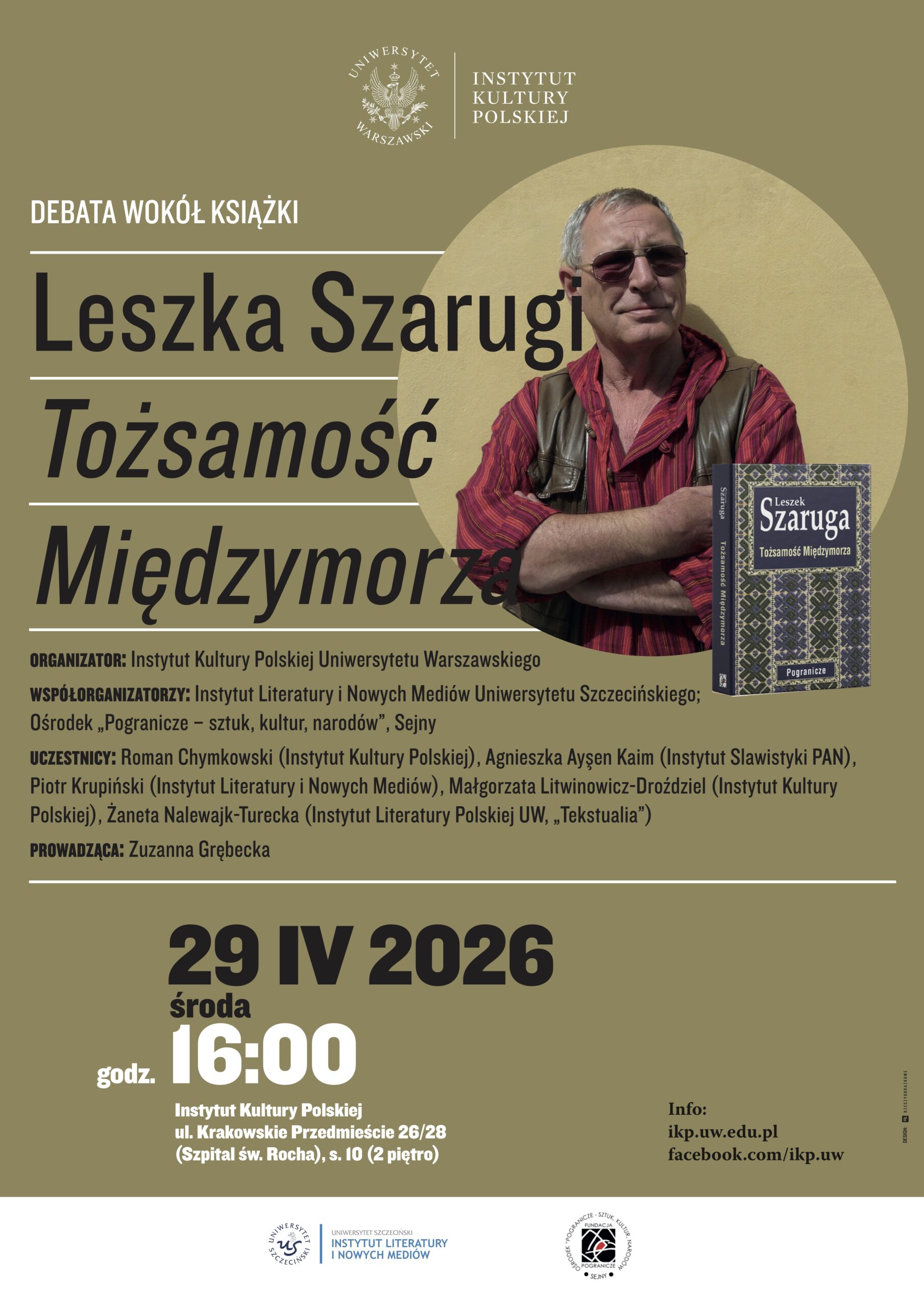 Zapraszamy na debatę wokół książki Leszka Szarugi „Tożsamość Międzymorza”